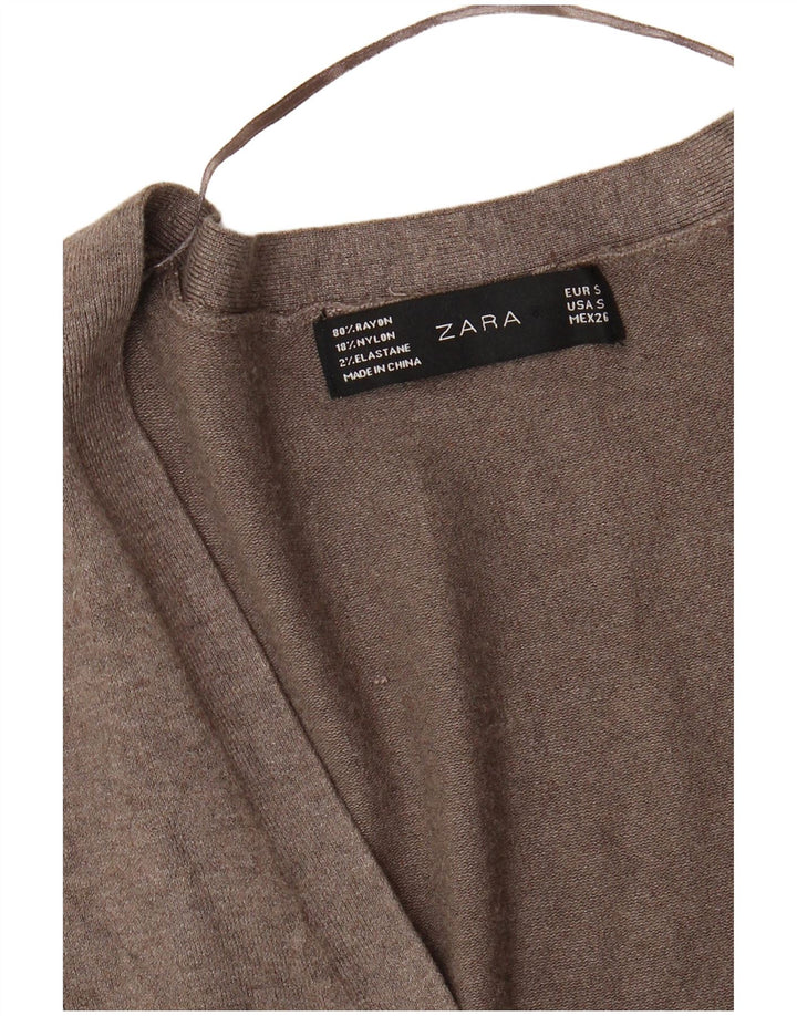 Γυναικεία ζακέτα ZARA UK 10 Small Grey Rayon