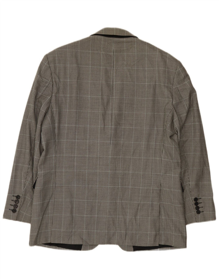 Marks & Spencer Ανδρικό σακάκι σακάκι με 2 κουμπιά UK 42 Large Black Houndstooth