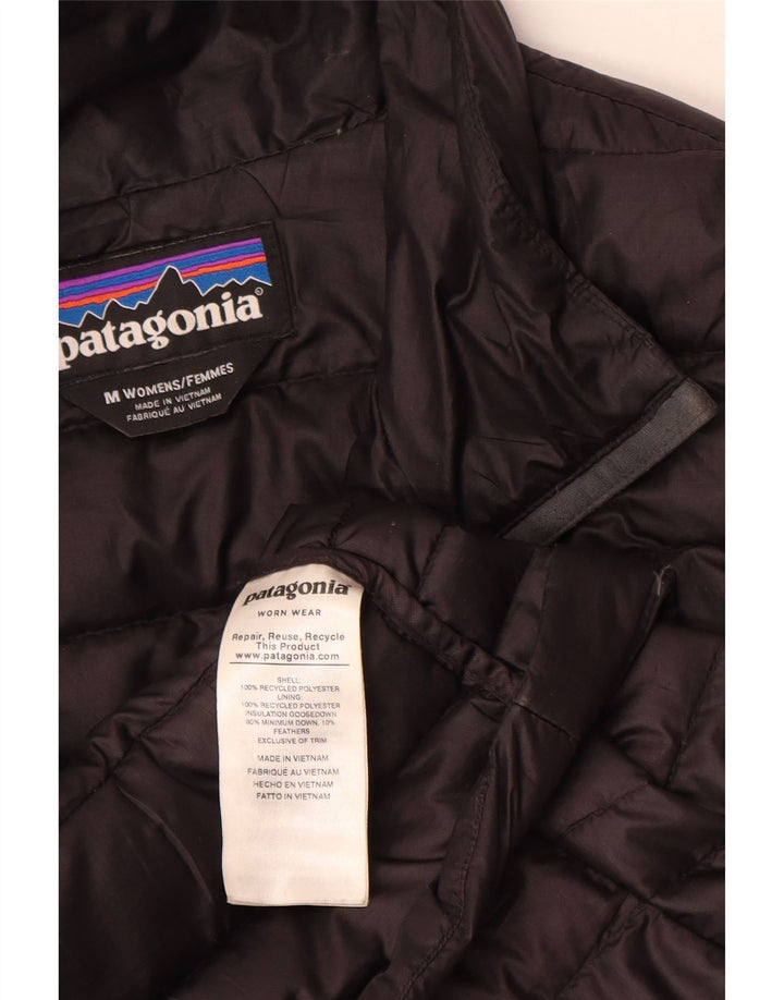 Patagonia Γυναικείο padded Gilet UK 12 Medium Black Polyester