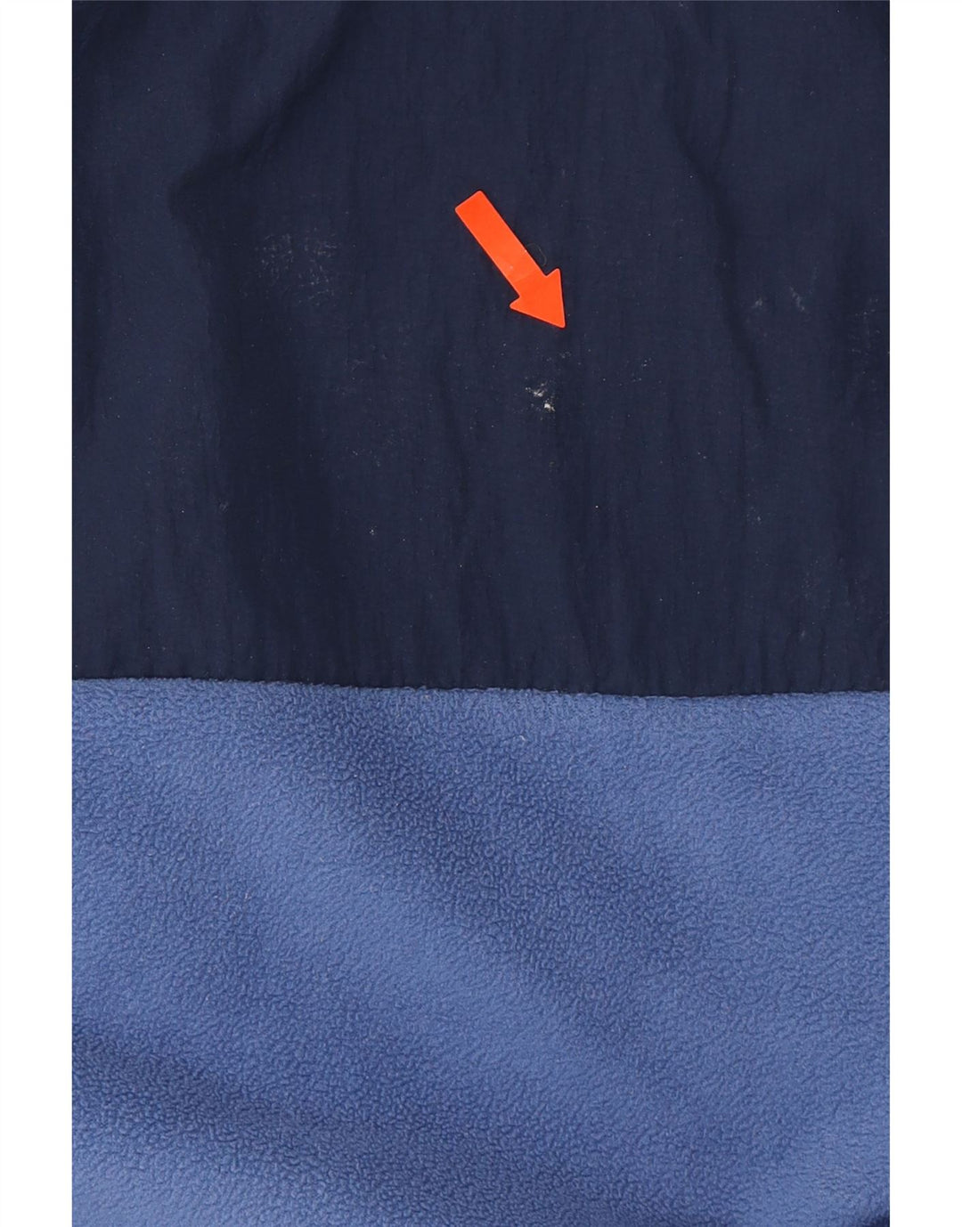 ELLESSE Mens Graphic Hooded Fleece Jumper Small Blue Colourblock Polyester Vintage Ellesse and Second-Hand Ellesse from Messina Hembry 