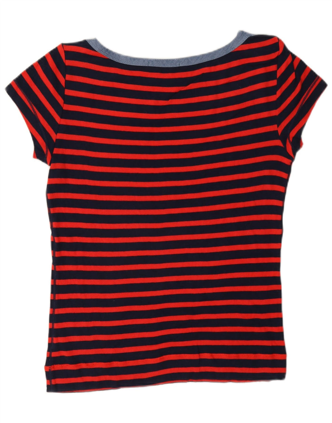 Ralph Lauren Γυναικείο T-Shirt Top UK 14 Μεσαίο κόκκινο ριγέ