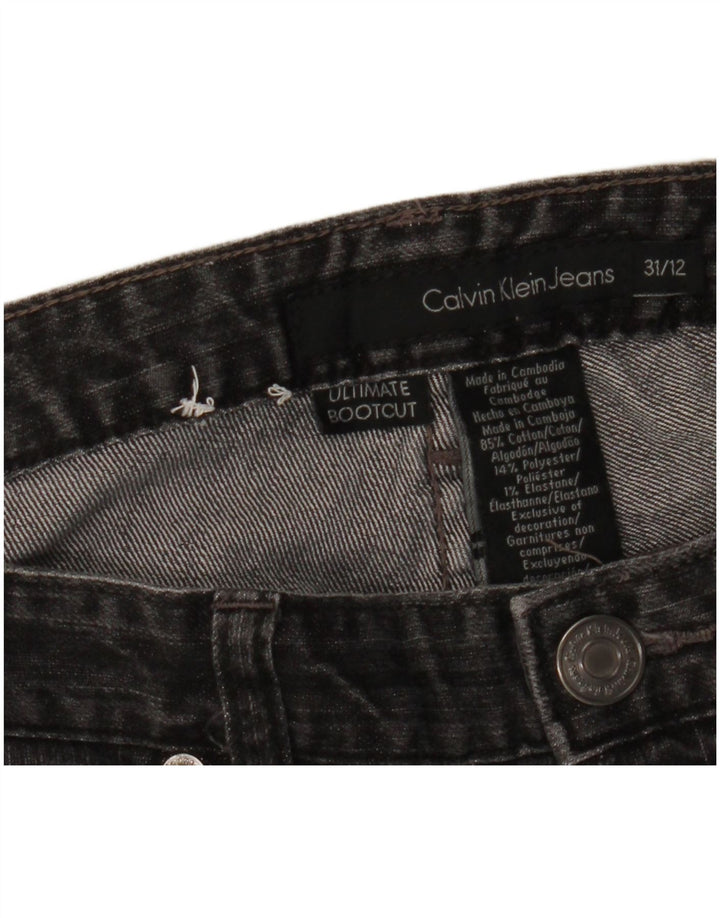 CALVIN KLEIN Γυναικείο Ultimate Bootcut Jeans W31 L28 Μαύρο βαμβακερό