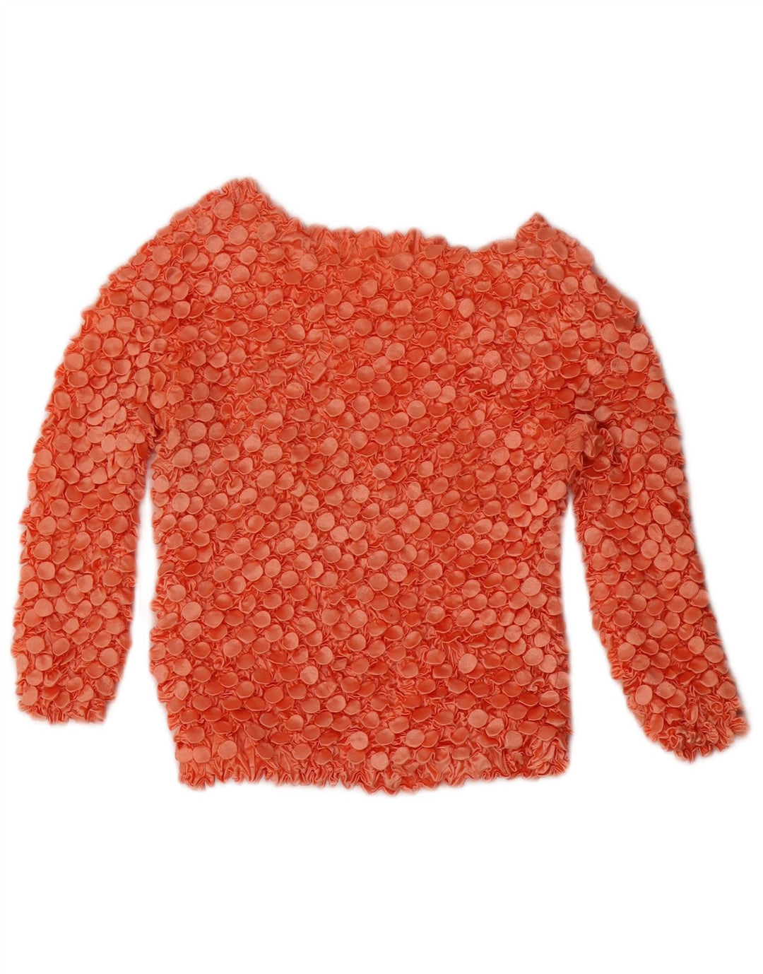 Vintage γυναικεία μπλούζα με μανίκια 3/4 τοπ 10 μικρού κόκκινου πολυεστέρα