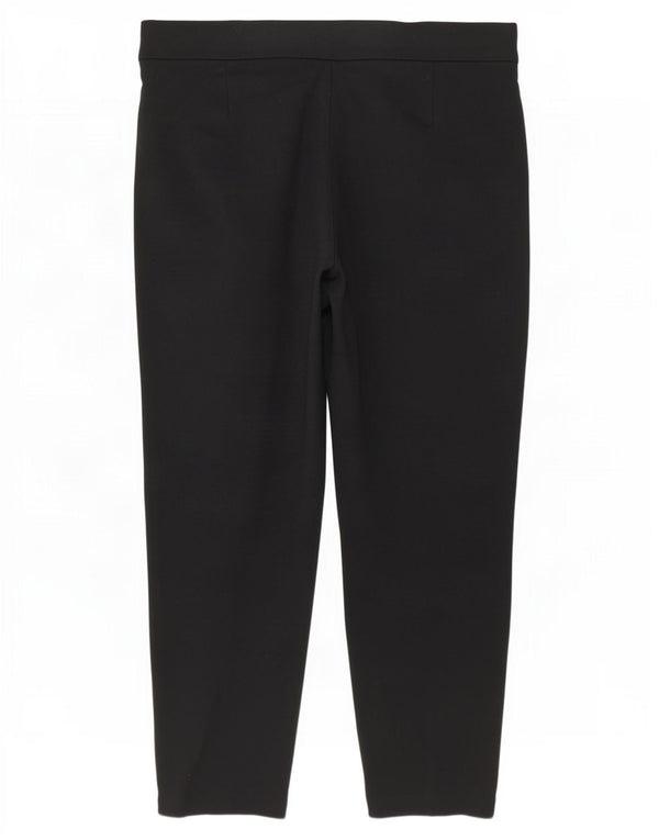 Marks & Spencer Γυναικείο Cropped Παντελόνι UK 18 XL W36 L25 Black Viscose