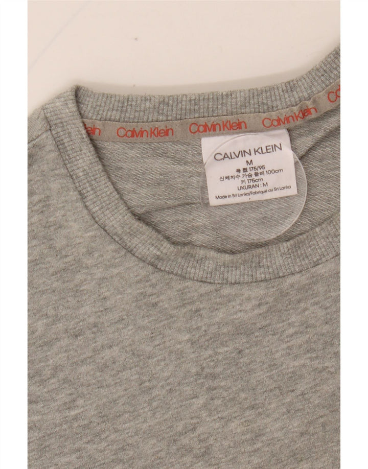CALVIN KLEIN Ανδρικό γραφικό φούτερ Jumper Medium Grey