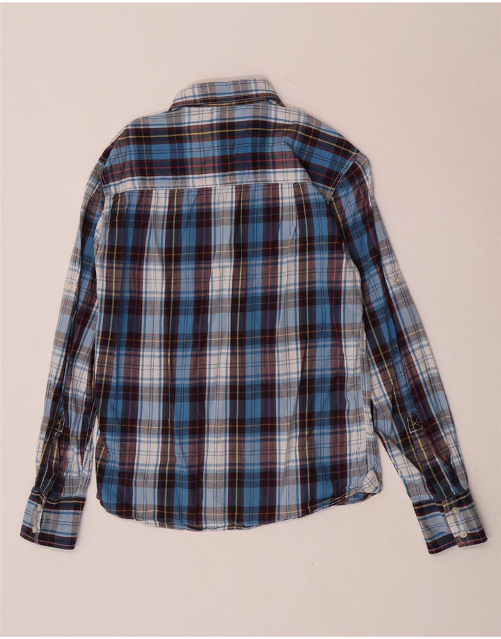 Ανδρικό φανελένιο πουκάμισο Wrangler μεσαίο μπλε καρό