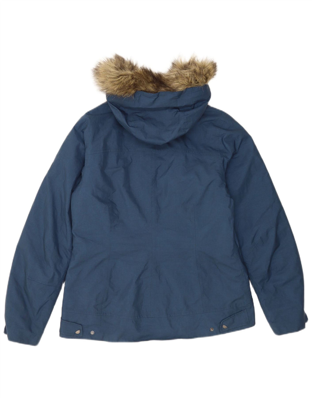 Jack Wills γυναικείο μπουφάν με κουκούλα αντιανεμικό UK 12/14 Medium Navy Blue