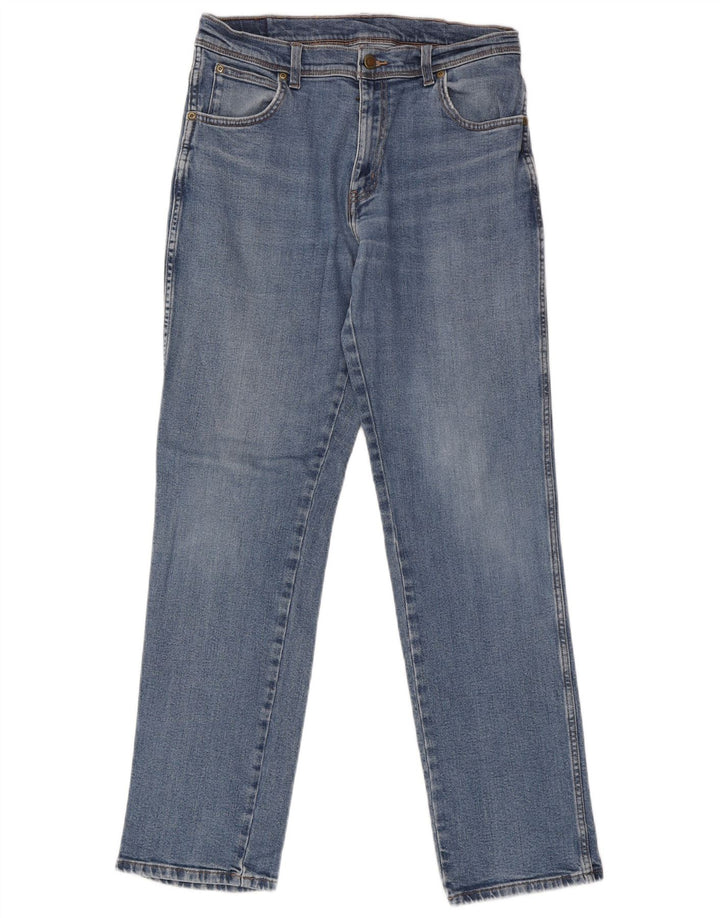 Ανδρικό τζιν Wrangler ίσιο W33 L34 Μπλε βαμβακερό