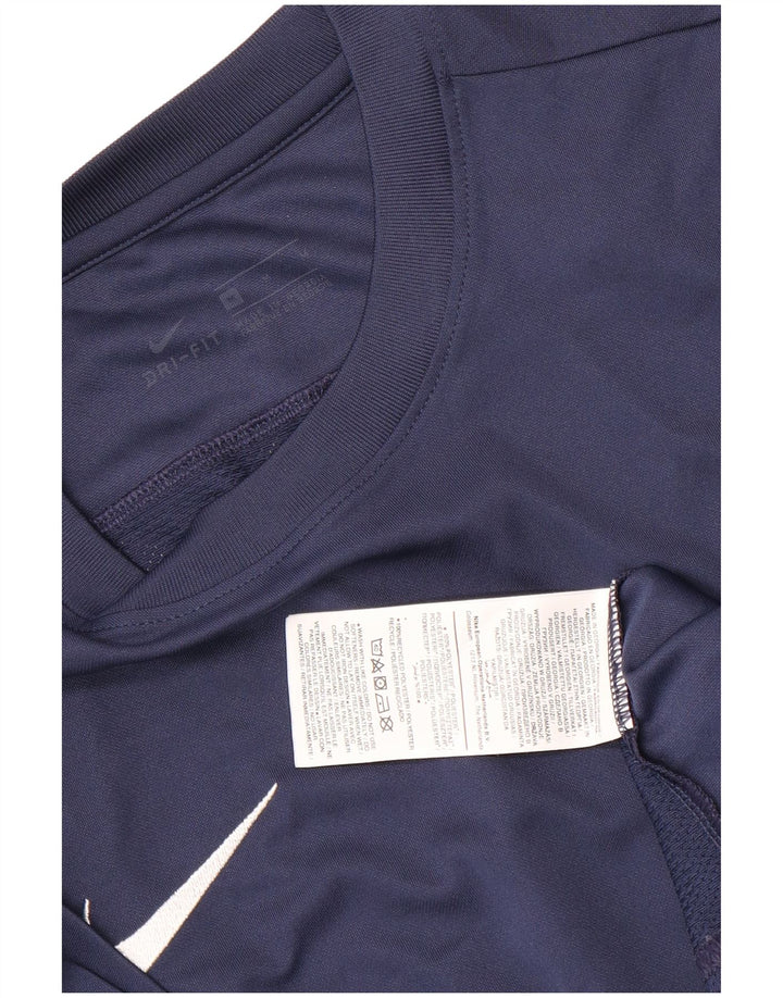 Ανδρικό μπλουζάκι Nike Dri Fit Τοπ μεσαίου μπλε πολυεστέρα
