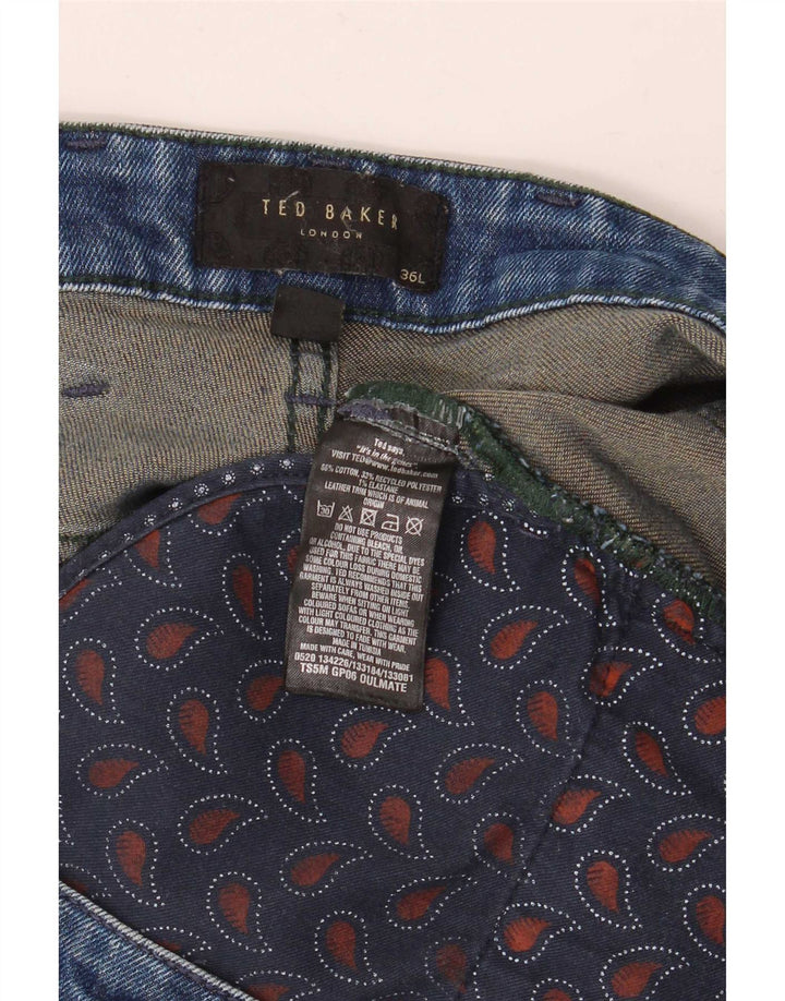 Ανδρικό τζιν ίσιο Ted Baker W36 L34 Μπλε βαμβακερό