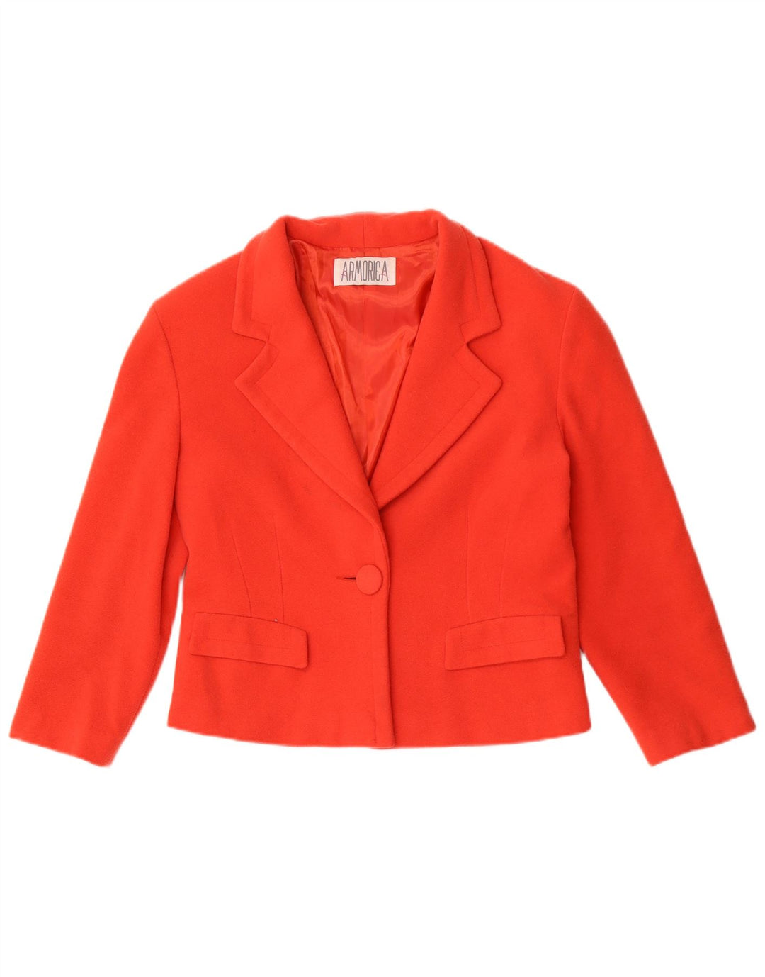 Armorica Γυναικείο Μπουφάν Blazer 1 Κουμπί IT 44 Μεσαίο κόκκινο μαλλί