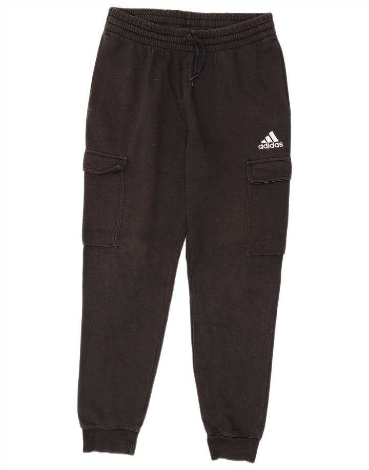 Ανδρική φόρμα Adidas Cargo Παντελόνι Joggers Μεσαίο μαύρο βαμβακερό