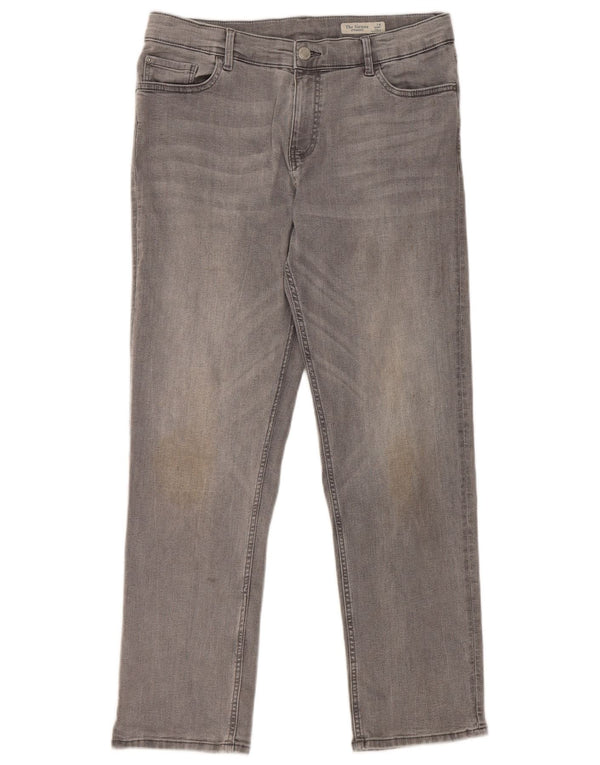 Marks & Spencer Womens The Sienna Straight Jeans UK 14 Medium W32 L28 Grey