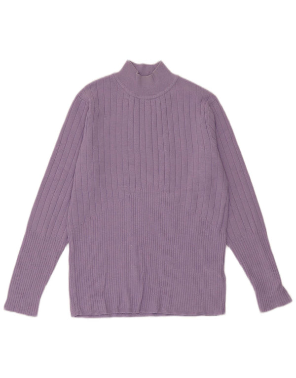 Marks & Spencer Γυναικείο πουλόβερ με λαιμό χελώνα UK 12 Medium Purple