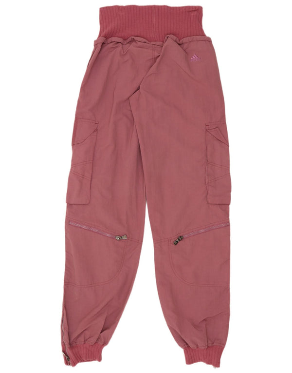 Adidas Γυναικείο Joggers Παντελόνι Cargo Small W29 L33 Ροζ Βαμβακερό