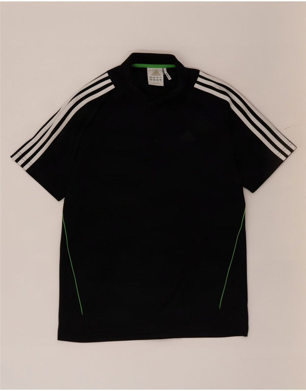 Ανδρικό πουκάμισο Adidas Climacool Polo Μικρό Μαύρο Πολυεστέρα