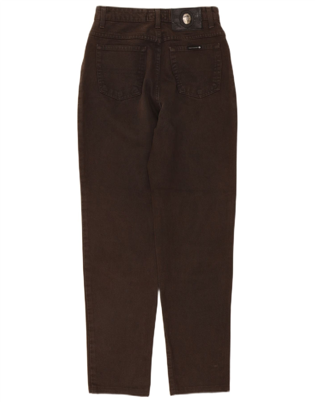 Trussardi Γυναικείο Tapered Jeans Μέγεθος 29 Καφέ Βαμβακερό