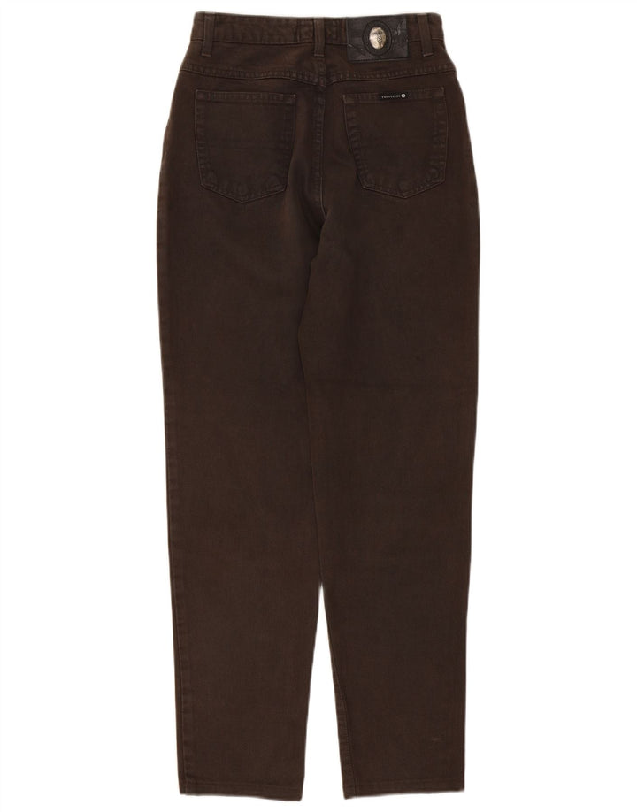 Trussardi Γυναικείο Tapered Jeans Μέγεθος 29 Καφέ Βαμβακερό