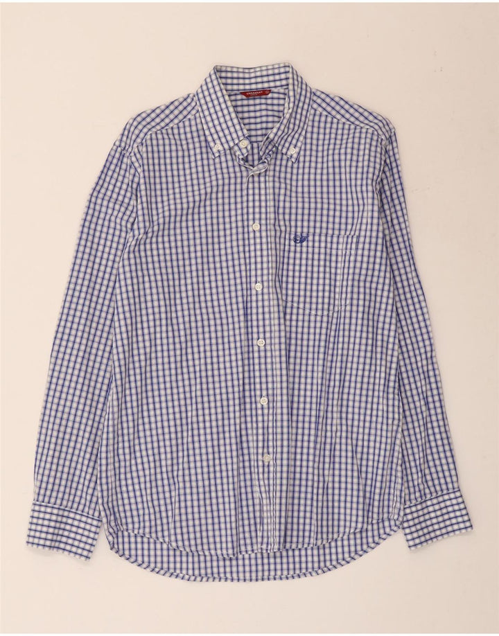 Ανδρικό πουκάμισο Carrera, μεσαίο μπλε βαμβακερό Gingham