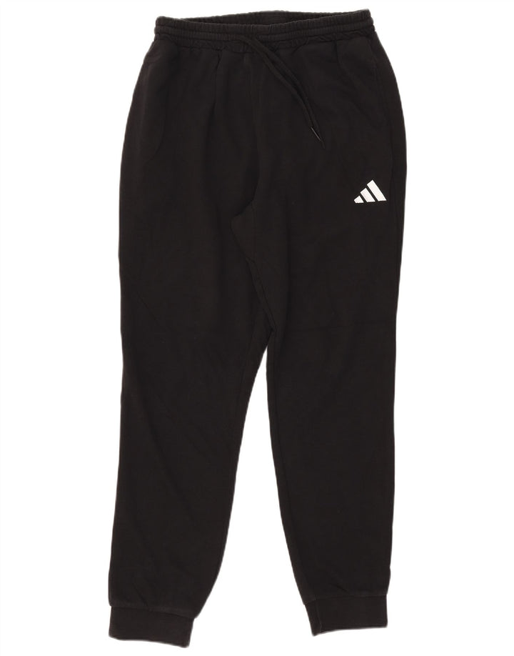Ανδρική φόρμα Adidas Παντελόνι Joggers Μεσαίο μαύρο βαμβακερό