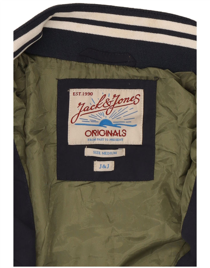 Ανδρικό Jack & Jones Bomber Jacket UK 38 Medium Navy Blue Cotton