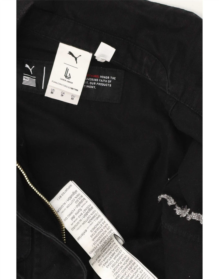 Puma γυναικεία ολόσωμη φόρμα UK 6 XS Μαύρο βαμβακερό