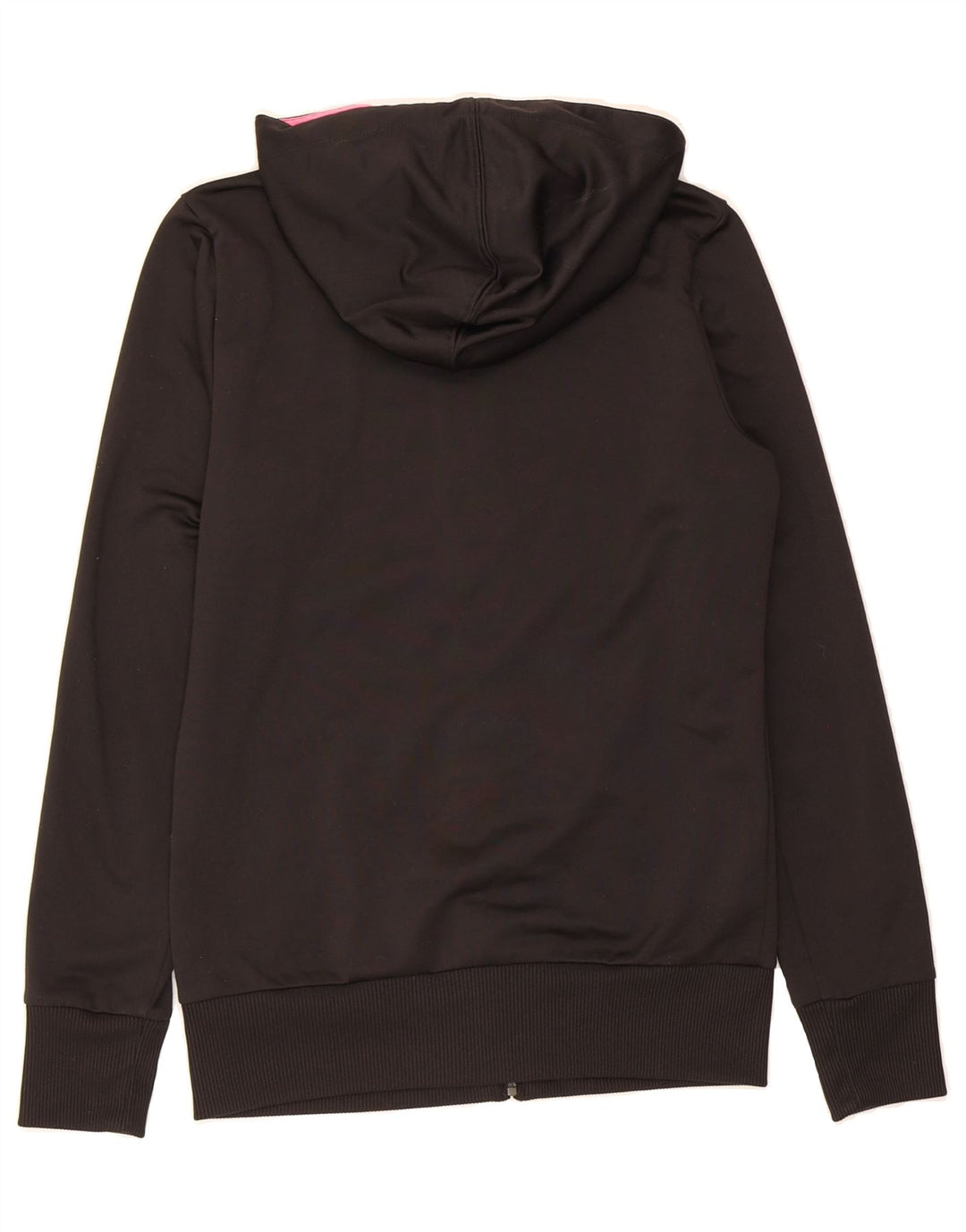 PUMA Womens Graphic Zip Hoodie Sweater UK 10 Small Black Polyester Vintage Puma and Second-Hand Puma from Messina Hembry 