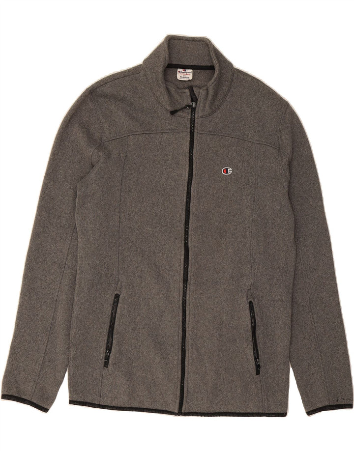 CHAMPION Mens Tracksuit Top Jacket XL Grey Polyester Vintage Champion and Second-Hand Champion from Messina Hembry 