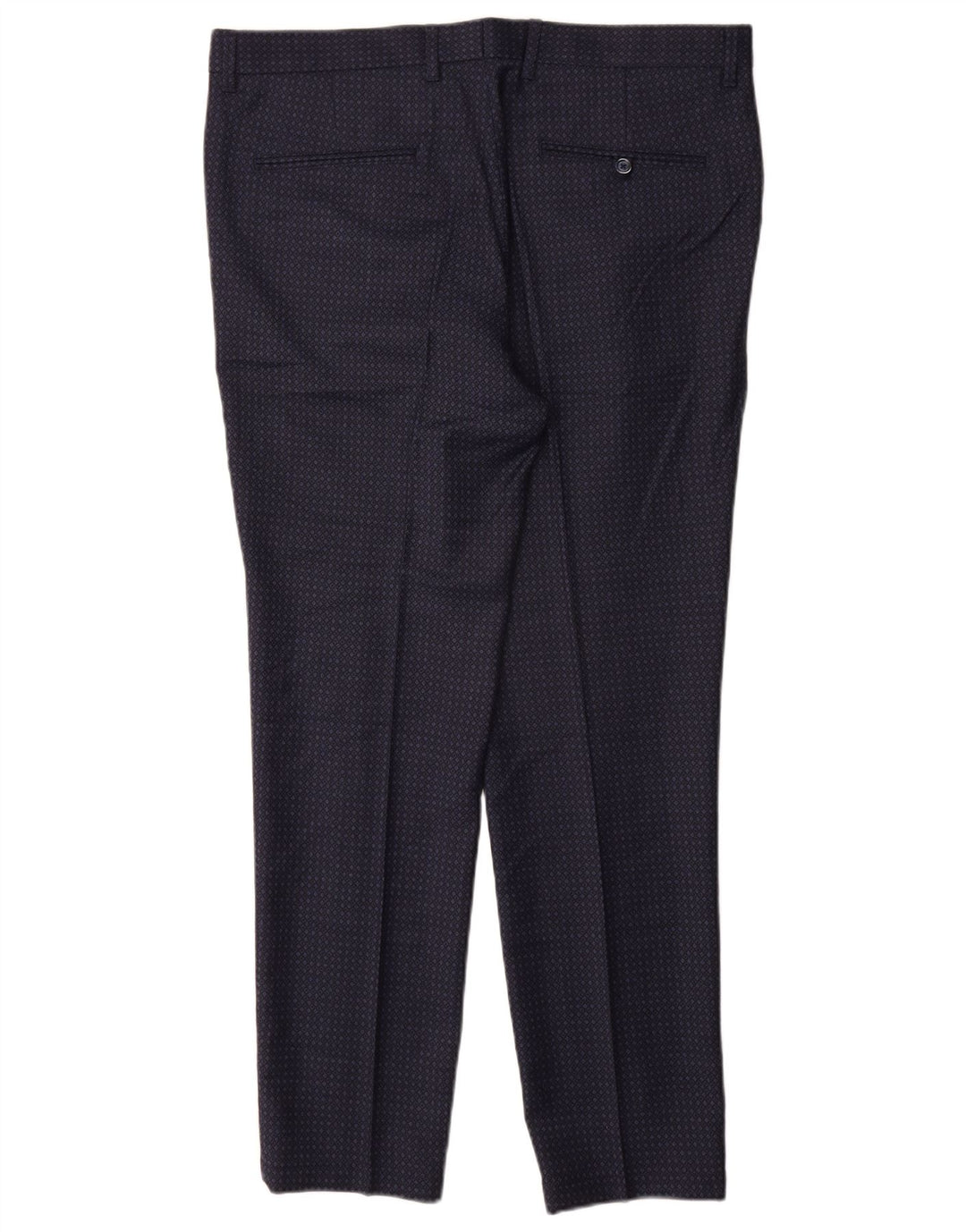 John Barritt Ανδρική φόρμα 2 τεμαχίων IT 52/54 XL W36 L31 Navy Blue Geometric