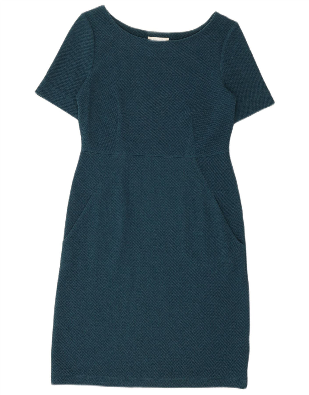 WHITE STUFF Γυναικείο φόρεμα με θήκη UK 10 Small Navy Blue Chevron Polyester