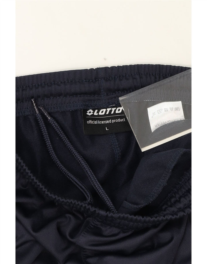 LOTTO Mens Tracksuit Trousers Joggers Large Navy Blue Polyester Vintage Lotto and Second-Hand Lotto from Messina Hembry 