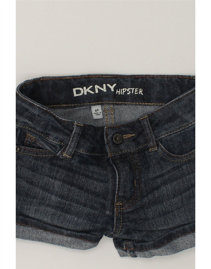 DKNY Girls Hipster Denim Shorts 2-3 Years W20  Blue Cotton | Vintage Dkny | Thrift | Second-Hand Dkny | Used Clothing | Messina Hembry 