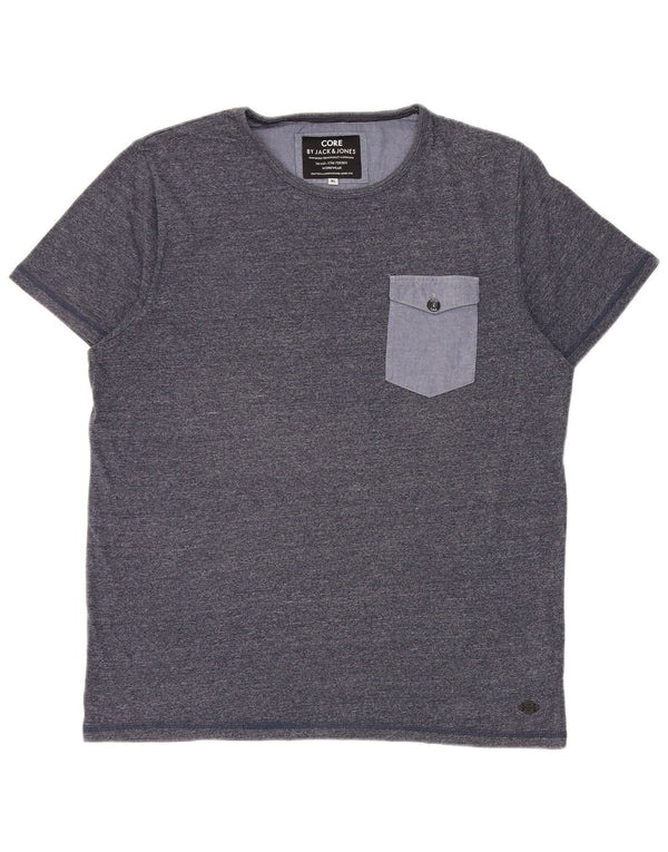 Jack & Jones Ανδρικό T-Shirt Top XL Navy Blue Cotton