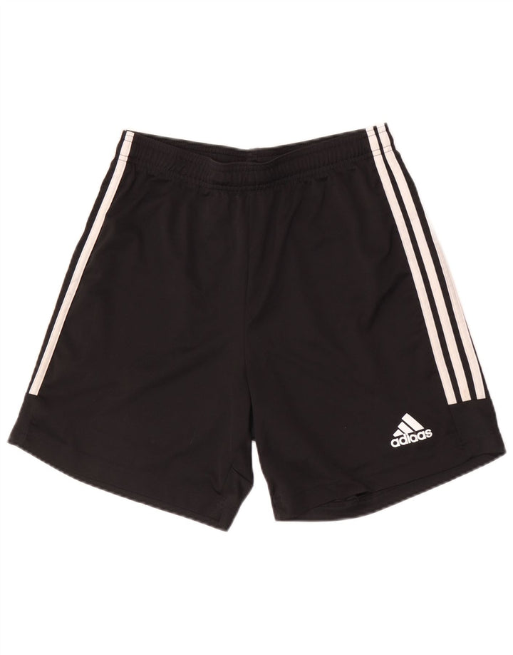 Ανδρικό αθλητικό σορτς Adidas, μεσαίο μαύρο πολυεστέρα