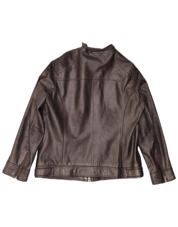 Marc Aurel Γυναικείο Δερμάτινο Μπουφάν UK 14 Medium Black Leather