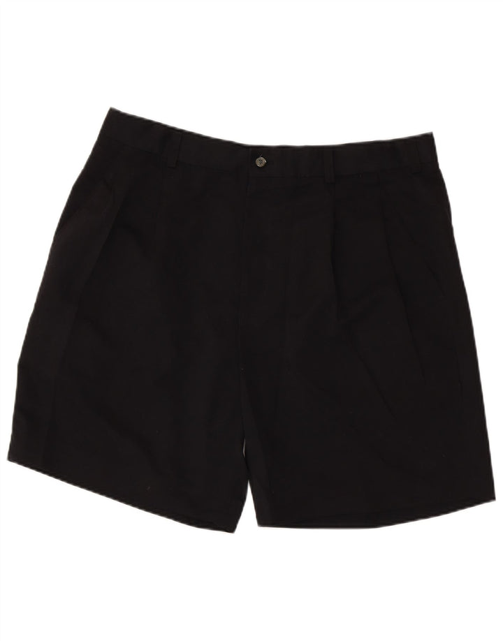 Ανδρικό σορτς Chino IZOD με καρφίτσες W38 XL Μαύρο πολυεστέρα