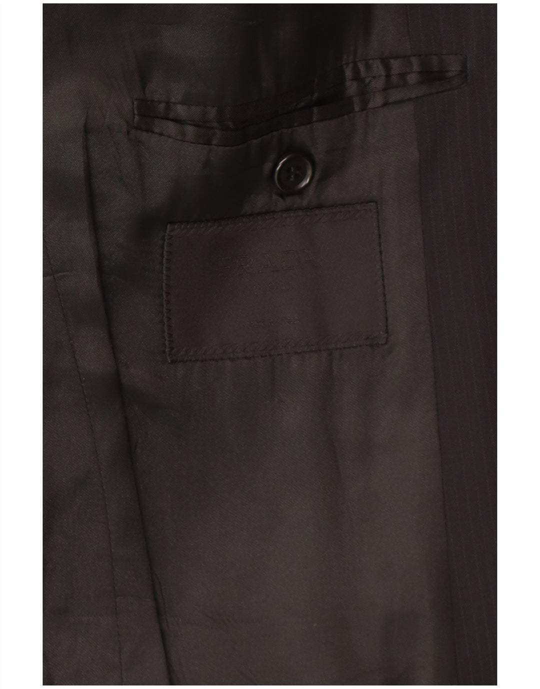 Ανδρική φόρμα 2 τεμαχίων PRADA 3 κουμπιών IT 52 XL W34 L30 Μαύρο Classic