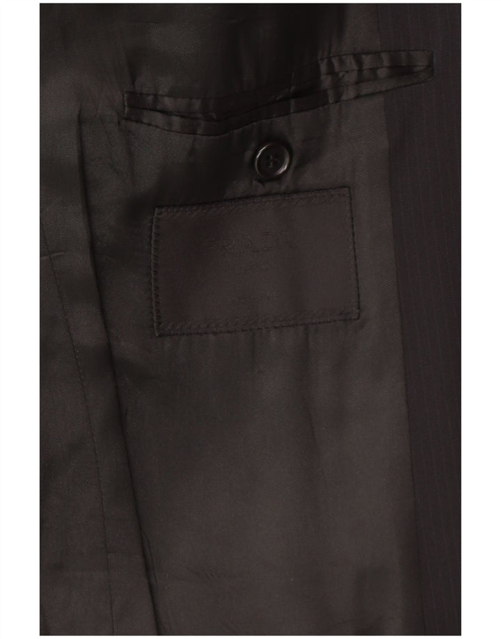 Ανδρική φόρμα 2 τεμαχίων PRADA 3 κουμπιών IT 52 XL W34 L30 Μαύρο Classic