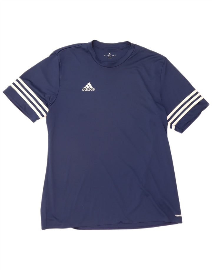 Adidas Ανδρικό T-Shirt Climalite Top XL Navy Blue Polyester