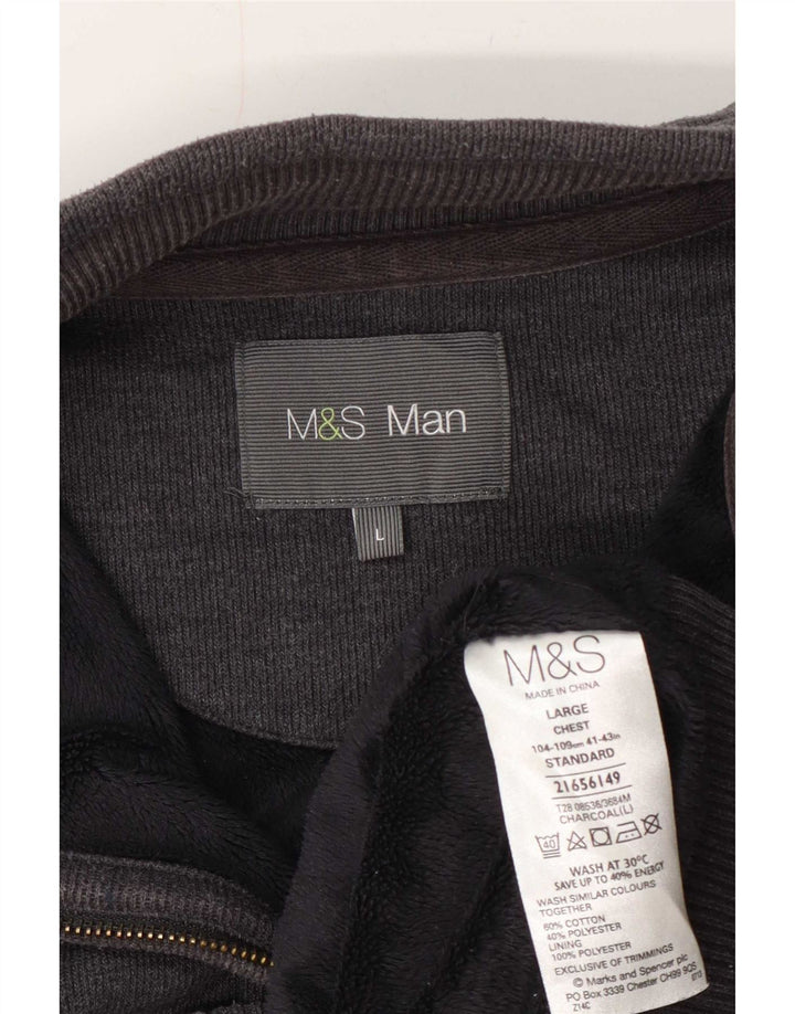 Ανδρική φόρμα Marks & Spencer Top Jacket μεγάλο γκρι βαμβακερό