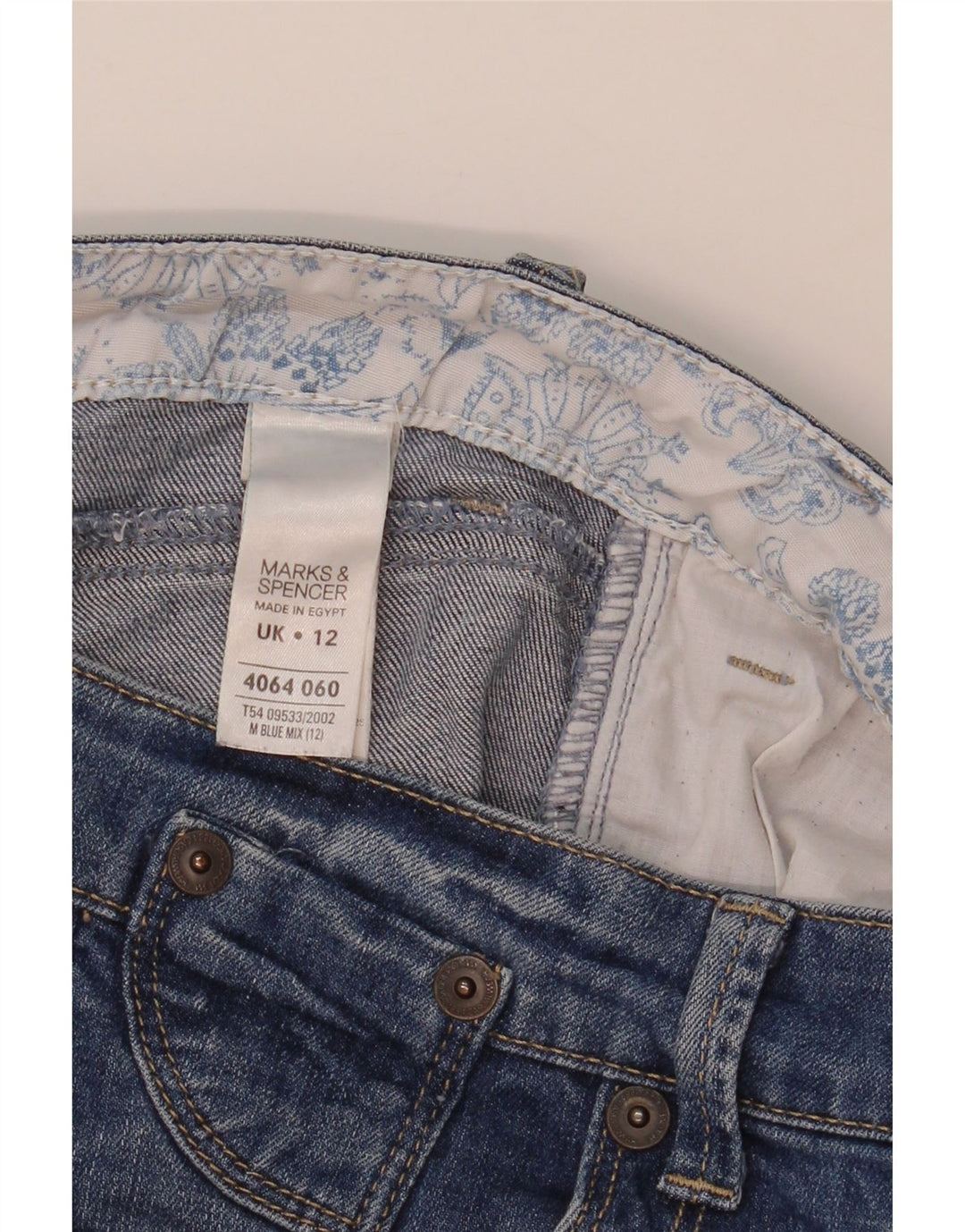 Ανδρικό τζιν σορτς Marks & Spencer UK 12 Medium W32 Μπλε βαμβακερό