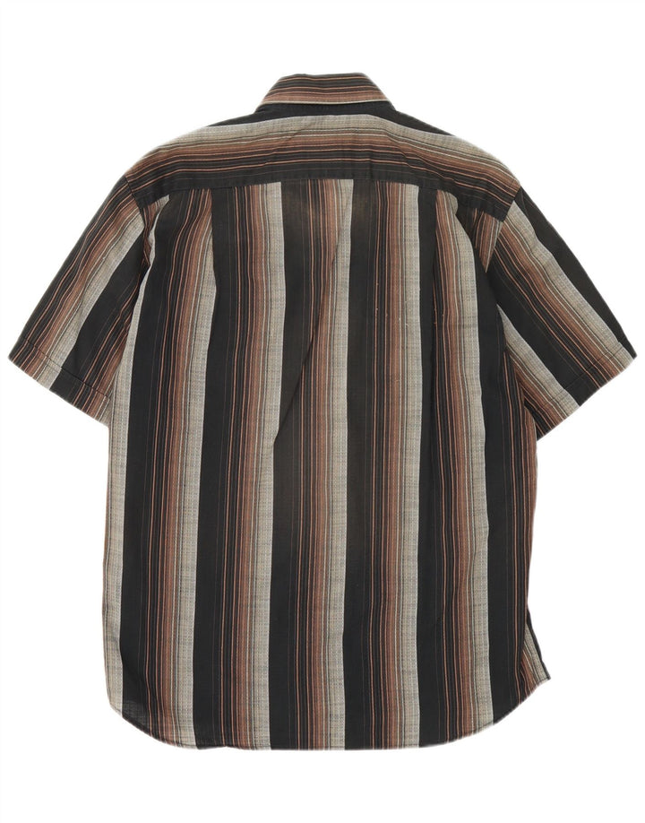Roccobarocco Mens Shirt Size 40 15 3/4 Medium Multicoloured Striped