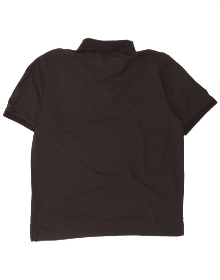 Izod Ανδρικό πουκάμισο Polo XL Μαύρο βαμβακερό