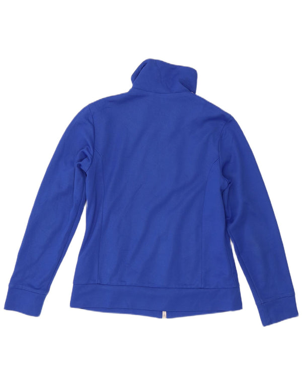 Γυναικεία αθλητική φόρμα Adidas Top Jacket UK 12 Medium Blue Cotton