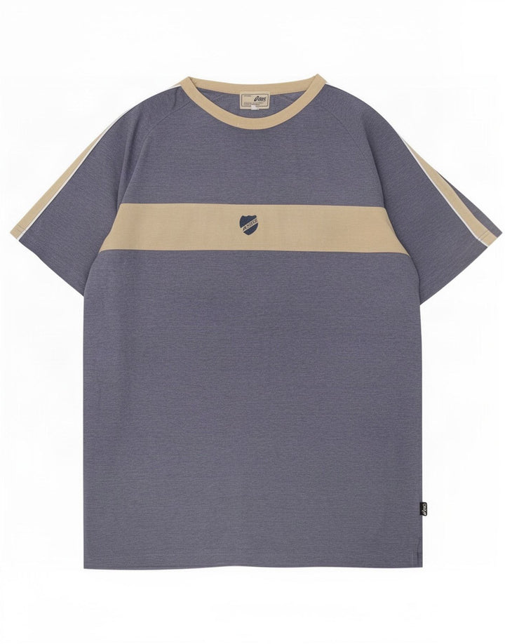 Ανδρικό T-Shirt Asics Τοπ μεσαίου μπλε χρώματος βαμβακερό