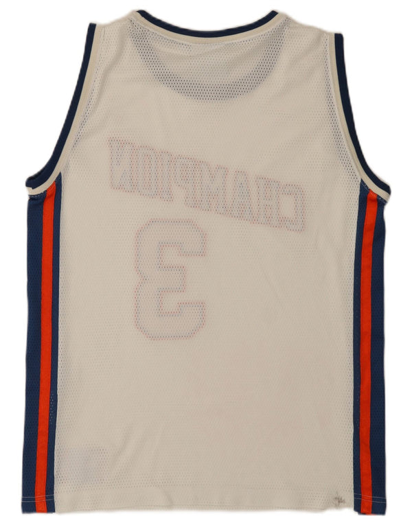 Ανδρικό γραφικό γιλέκο Champion Top Small White Colourblock Πολυεστέρας