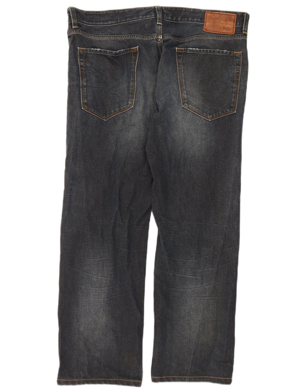 Ανδρικό τζιν ίσιο Hugo Boss W38 L32 Navy Blue Cotton