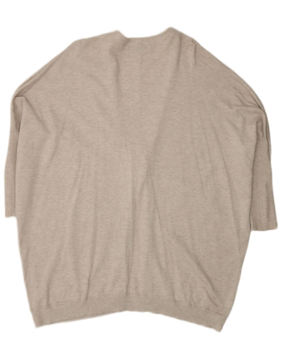 Zara Γυναικείο πουλόβερ Longline Cardigan UK 14 Medium Beige