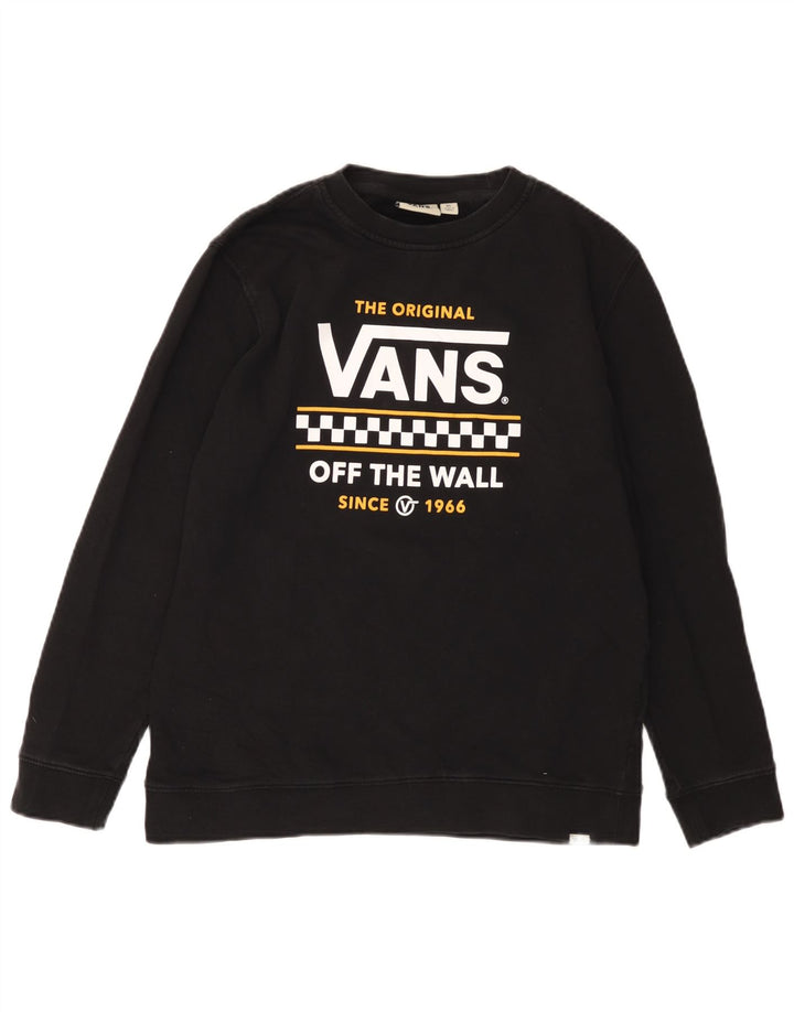Γυναικεία VANS Off The Wall Graphic Φούτερ Jumper UK 18 XL Μαύρο βαμβακερό