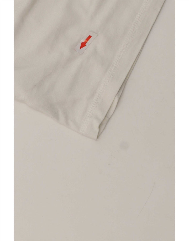 Ανδρικό γραφικό μπλουζάκι Guess Slim Fit Top Μεσαίο λευκό βαμβακερό